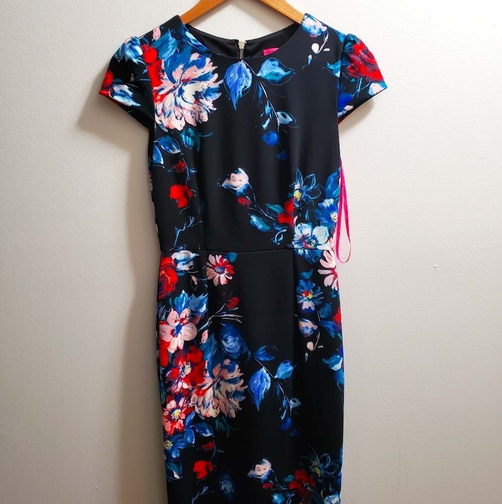 Betsey Johnson floral sheath dress